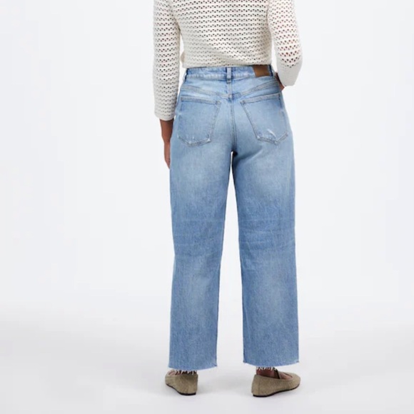 Madewell The Curvy Perfect Vintage Wide-Leg Crop Jeans 26P 26 Petite - Picture 4 of 12